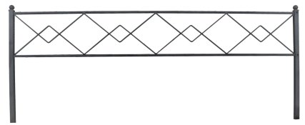 Ограда металлическая №2