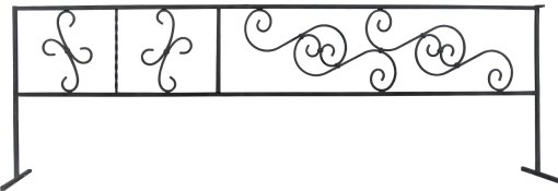Ограда металлическая №7